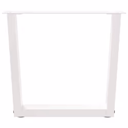 cm/2 pcs) vidaXL Dining Table Legs V-Shape Desk Legs Kitchen Furniture Leg 3 pcs Steel - white, 50 x (42-43.3 - Additional view 2