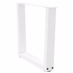 cm/2 pcs) vidaXL Dining Table Legs V-Shape Desk Legs Kitchen Furniture Leg 3 pcs Steel - white, 50 x (42-43.3 - Additional view 4