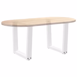 cm/2 pcs) vidaXL Dining Table Legs V-Shape Desk Legs Kitchen Furniture Leg 3 pcs Steel - white, 50 x (42-43.3 - Additional view 7