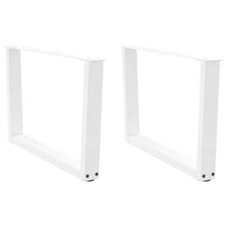 cm) vidaXL Dining Table Legs V-Shape Desk Legs Kitchen Furniture Leg 3 pcs Steel - white, 70 x (42-43.3
