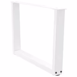 cm) vidaXL Dining Table Legs V-Shape Desk Legs Kitchen Furniture Leg 3 pcs Steel - white, 70 x (42-43.3 - Additional view 8