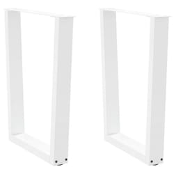 cm) vidaXL Dining Table Legs V-Shape Desk Legs Kitchen Furniture Leg 3 pcs Steel - white, 60 x (72-73.3