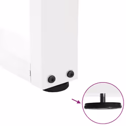 cm) vidaXL Dining Table Legs V-Shape Desk Legs Kitchen Furniture Leg 3 pcs Steel - white, 60 x (72-73.3 - Additional view 8