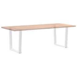cm/2 pcs) vidaXL Dining Table Legs V-Shape Desk Legs Kitchen Furniture Leg 3 pcs Steel - white, 90 x (72-73.3 - Additional view 7