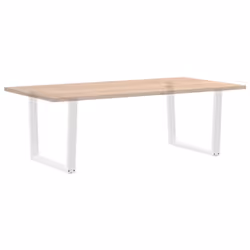 cm/2 pcs) vidaXL Dining Table Legs V-Shape Desk Legs Kitchen Furniture Leg 3 pcs Steel - white, 100 x (72-73.3 - Additional view 7