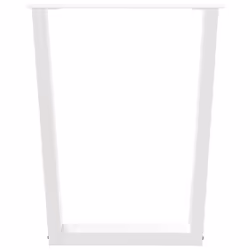 cm/3 pcs) vidaXL Dining Table Legs V-Shape Desk Legs Kitchen Furniture Leg 3 pcs Steel - white, 70 x (72-73.3 - Additional view 4