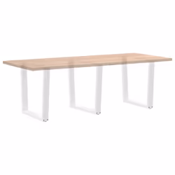 cm/3 pcs) vidaXL Dining Table Legs V-Shape Desk Legs Kitchen Furniture Leg 3 pcs Steel - white, 90 x (72-73.3 - Additional view 7