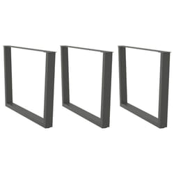 cm/3 pcs) vidaXL Dining Table Legs V-Shape Desk Legs Kitchen Furniture Leg 3 pcs Steel - anthracite, 100 x (72-73.3