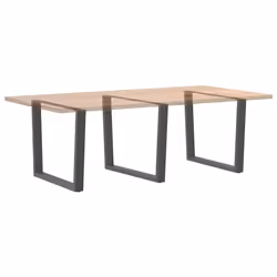 cm/3 pcs) vidaXL Dining Table Legs V-Shape Desk Legs Kitchen Furniture Leg 3 pcs Steel - anthracite, 100 x (72-73.3 - Additional view 7