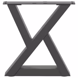 cm) vidaXL Coffee Table Legs 2 pcs Black 60x(30-31.3) cm Steel - anthracite, 30 x (30-31.3 - Additional view 4