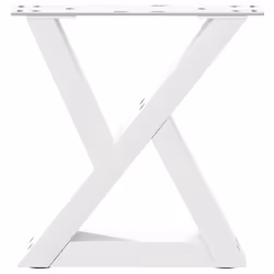 cm) vidaXL Coffee Table Legs 2 pcs White 38x(42-43.3) cm Steel - white, 40 x (30-31.3 - Additional view 4