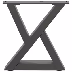 cm) vidaXL Coffee Table Legs 2 pcs Black 60x(30-31.3) cm Steel - anthracite, 40 x (30-31.3 - Additional view 4