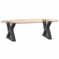 cm) vidaXL Coffee Table Legs 2 pcs Black 60x(30-31.3) cm Steel - anthracite, 40 x (30-31.3 - Additional view 7
