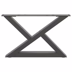 cm) vidaXL Coffee Table Legs 2 pcs Black 60x(30-31.3) cm Steel - anthracite, 50 x (30-31.3 - Additional view 4
