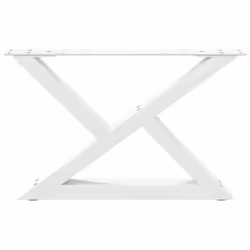 cm) vidaXL Coffee Table Legs 2 pcs Black 60x(30-31.3) cm Steel - white, 60 x (30-31.3 - Additional view 4