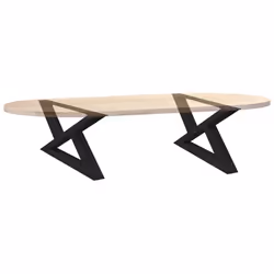 cm) vidaXL Coffee Table Legs 2 pcs Black 60x(30-31.3) cm Steel - black, 70 x (30-31.3 - Additional view 7