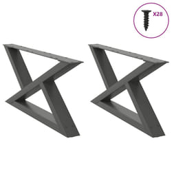 cm) vidaXL Coffee Table Legs 2 pcs White 38x(42-43.3) cm Steel - anthracite, 70 x (30-31.3