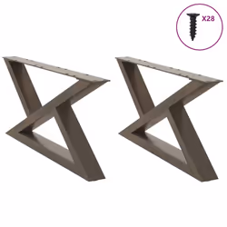 cm) vidaXL Coffee Table Legs 2 pcs White 38x(42-43.3) cm Steel - natural, 70 x (30-31.3