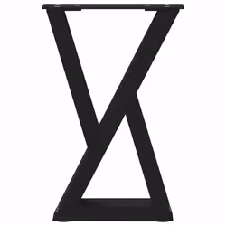 cm) vidaXL Coffee Table Legs 2 pcs Black 60x(30-31.3) cm Steel - black, 28 x (42-43.3 - Additional view 4