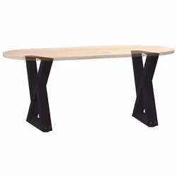 cm) vidaXL Coffee Table Legs 2 pcs Black 60x(30-31.3) cm Steel - black, 28 x (42-43.3 - Additional view 7