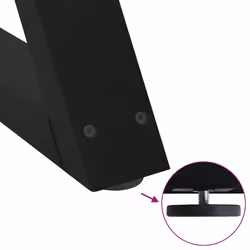 cm) vidaXL Coffee Table Legs 2 pcs Black 60x(30-31.3) cm Steel - black, 28 x (42-43.3 - Additional view 8