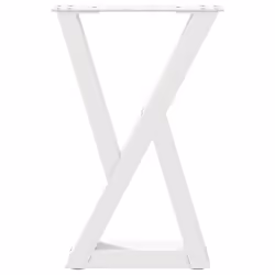 cm) vidaXL Coffee Table Legs 2 pcs Black 60x(30-31.3) cm Steel - white, 28 x (42-43.3 - Additional view 4