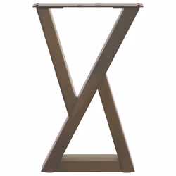 cm) vidaXL Coffee Table Legs 2 pcs Black 60x(30-31.3) cm Steel - natural, 28 x (42-43.3 - Additional view 4