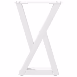 cm) vidaXL Coffee Table Legs 2 pcs White 38x(42-43.3) cm Steel - white, 38 x (42-43.3 - Additional view 4