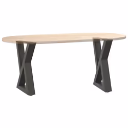 cm) vidaXL Coffee Table Legs 2 pcs Black 60x(30-31.3) cm Steel - anthracite, 38 x (42-43.3 - Additional view 7