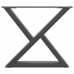 cm) vidaXL Coffee Table Legs 2 pcs Black 60x(30-31.3) cm Steel - anthracite, 50 x (42-43.3 - Additional view 4