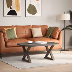 cm) vidaXL Coffee Table Legs 2 pcs White 38x(42-43.3) cm Steel - natural, 60 x (42-43.3