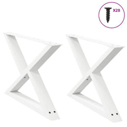 cm) vidaXL Coffee Table Legs 2 pcs Black 60x(30-31.3) cm Steel - white, 70 x (42-43.3