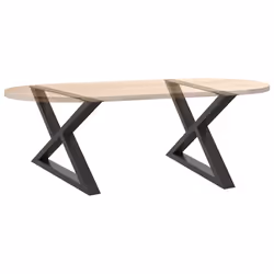 cm) vidaXL Coffee Table Legs 2 pcs Black 60x(30-31.3) cm Steel - anthracite, 70 x (42-43.3 - Additional view 7