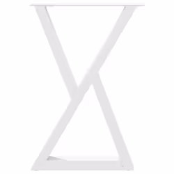 cm) vidaXL Coffee Table Legs 2 pcs Black 60x(30-31.3) cm Steel - white, 50 x (72-73.3 - Additional view 4