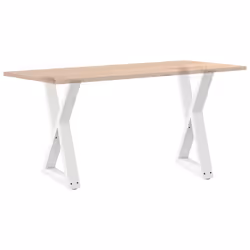 cm) vidaXL Coffee Table Legs 2 pcs Black 60x(30-31.3) cm Steel - white, 50 x (72-73.3 - Additional view 7