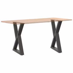 cm) vidaXL Coffee Table Legs 2 pcs Black 60x(30-31.3) cm Steel - anthracite, 50 x (72-73.3 - Additional view 7