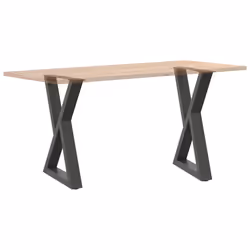 cm) vidaXL Coffee Table Legs 2 pcs Black 60x(30-31.3) cm Steel - anthracite, 60 x (72-73.3 - Additional view 7