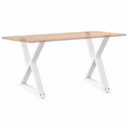 cm) vidaXL Coffee Table Legs 2 pcs Black 60x(30-31.3) cm Steel - white, 70 x (72-73.3 - Additional view 7