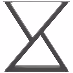 cm) vidaXL Coffee Table Legs 2 pcs White 38x(42-43.3) cm Steel - anthracite, 70 x (72-73.3 - Additional view 4