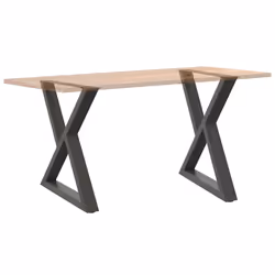 cm) vidaXL Coffee Table Legs 2 pcs White 38x(42-43.3) cm Steel - anthracite, 70 x (72-73.3 - Additional view 7