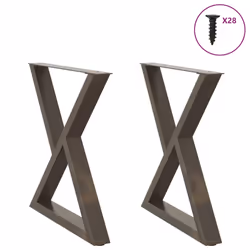 cm) vidaXL Coffee Table Legs 2 pcs Black 60x(30-31.3) cm Steel - natural, 70 x (72-73.3