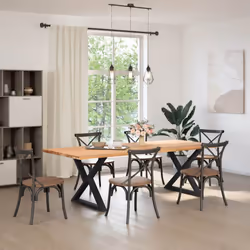 cm) vidaXL Coffee Table Legs 2 pcs Black 60x(30-31.3) cm Steel - black, 90 x (72-73.3 - Additional view 2