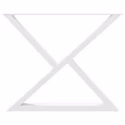 cm) vidaXL Coffee Table Legs 2 pcs Black 60x(30-31.3) cm Steel - white, 90 x (72-73.3 - Additional view 4
