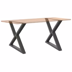 cm) vidaXL Coffee Table Legs 2 pcs Black 60x(30-31.3) cm Steel - anthracite, 90 x (72-73.3 - Additional view 7