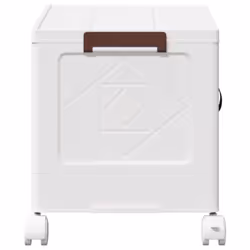 vidaXL Stackable Storage Box with Wheels Storage Container Stackable BinTruck - 48.5 x 29.5 x 33 cm - Additional view 5