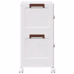vidaXL Stackable Storage Box with Wheels Storage Container Stackable BinTruck - 64 x 40 x 76 cm - Additional view 5