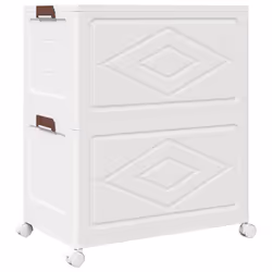 vidaXL Stackable Storage Box with Wheels Storage Container Stackable BinTruck - 64 x 40 x 76 cm - Additional view 6