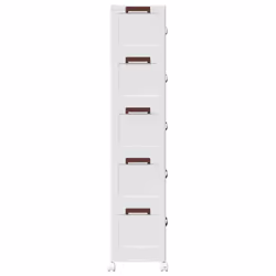 vidaXL Stackable Storage Box with Wheels Storage Container Stackable BinTruck - 48.5 x 29.5 x 139 cm - Additional view 5