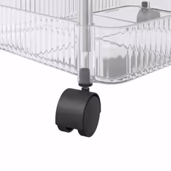 vidaXL Storage Trolley 2-Tier Transparent 37x28x43.5 cm Acrylic trolley - Additional view 7
