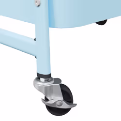 vidaXL Storage Trolley Service Trolley 3-Tier Utility Cart Storage Rack Steel - blue - Additional view 7